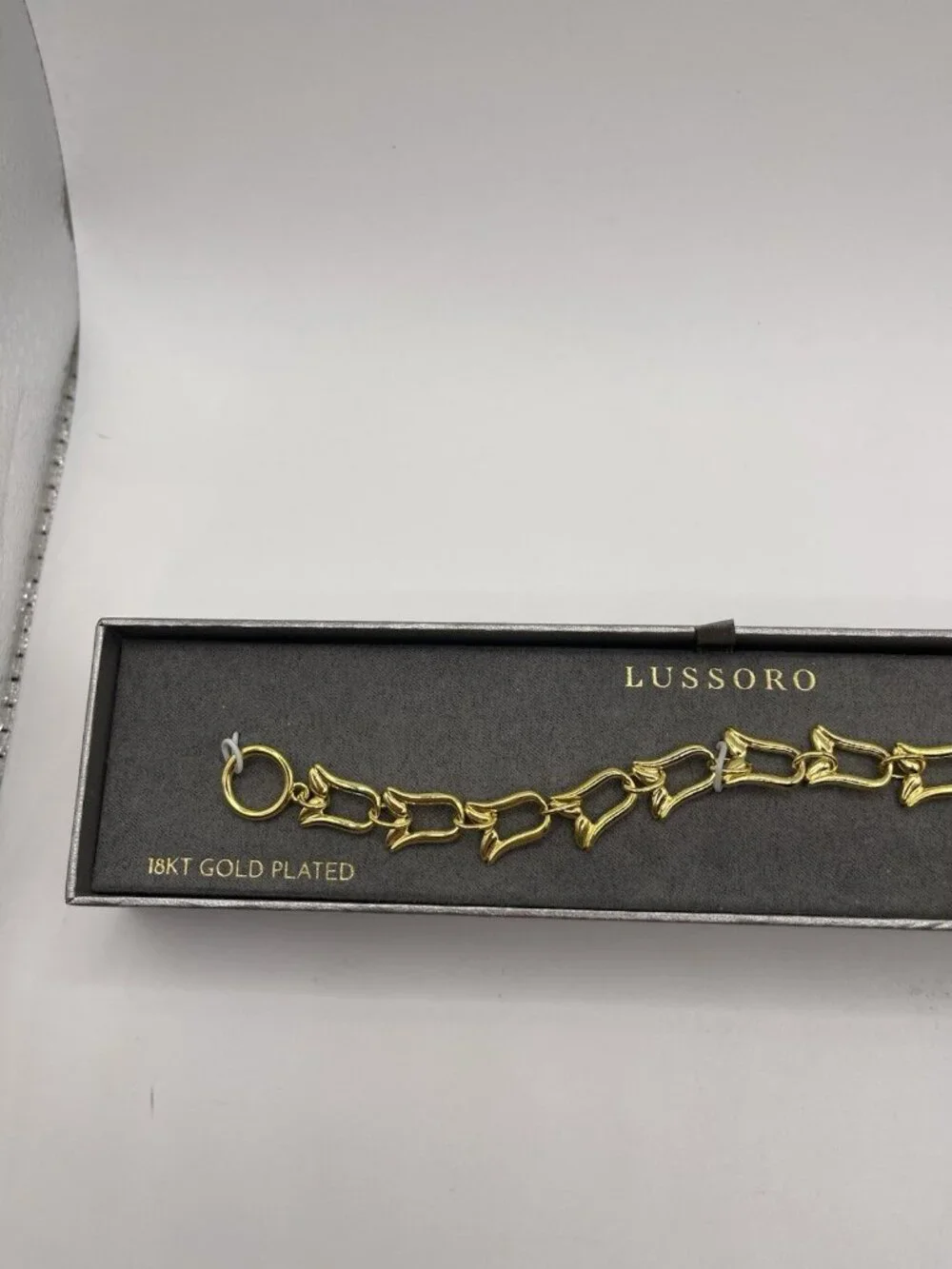 Lussoro 18KT Gold Plated‎ Floral Bracelet Womens Jewelry New Wrist Formal 7 Inch